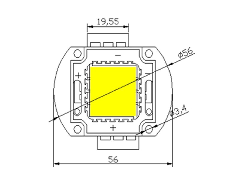 High power Bridgelux 140-160LM 100W cob led diode